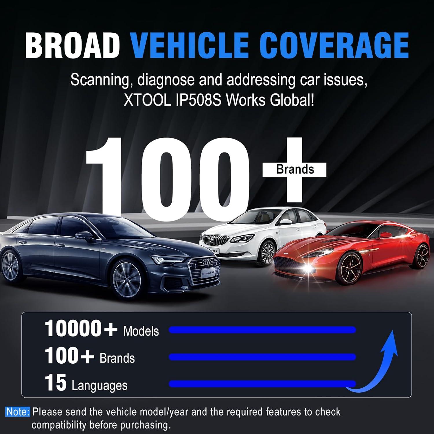 imageOBD2 Scanner Diagnostic Tool XTOOL IP508S Code Reader for Cars ampamp Trucks with 15 Resets Crank Sensor Relearn ABS Bleed CAN FD for GM Engine ABS SRS Transmission Car Diagnostic Tool Android 10