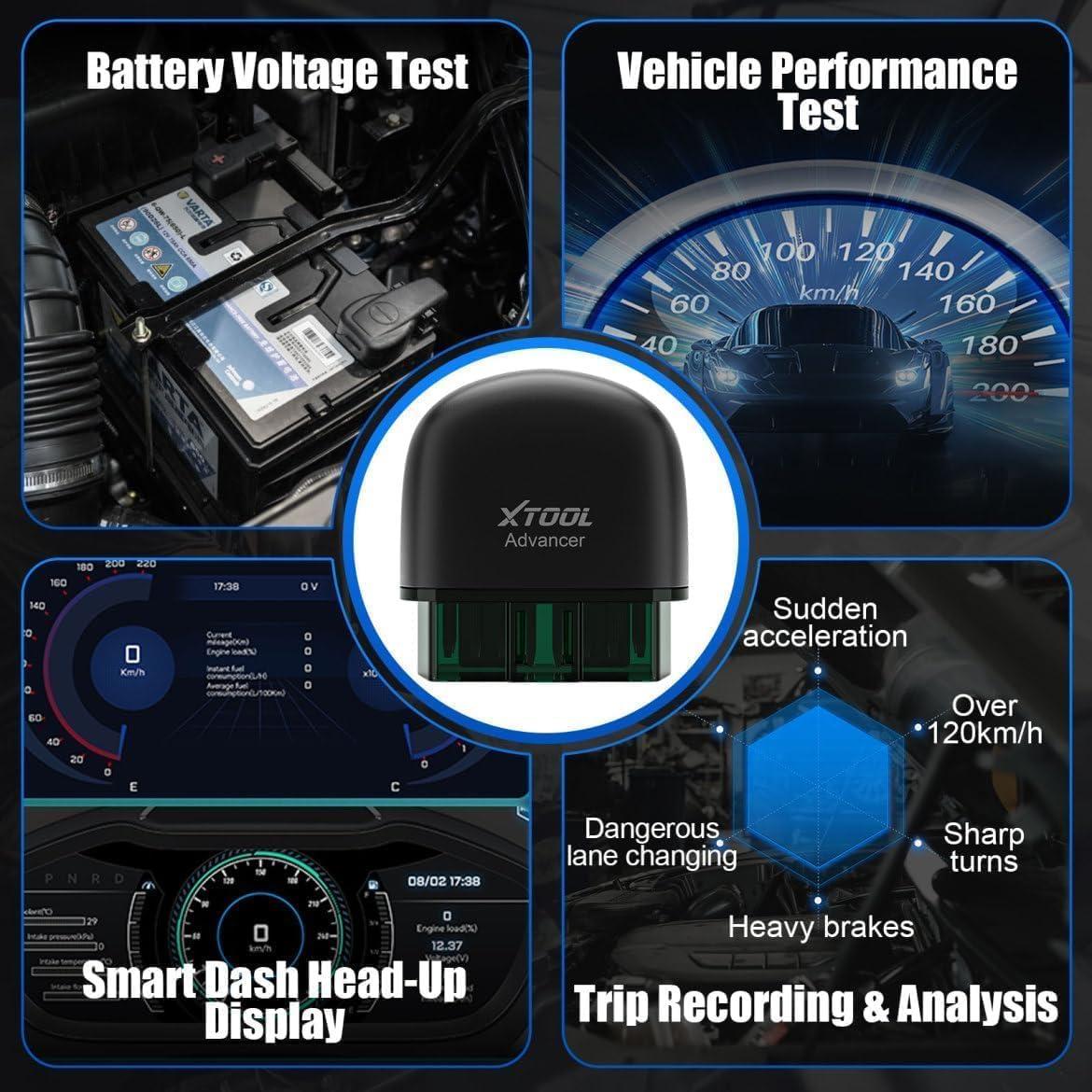 imageXTOOL AD20 Pro OBD2 Scanner for Car 2025 Wireless Code Reader for iPhone ampamp Android All System Diagnostic Tool for Check Engine ABS SRS Oil Reset Voltage Performance Test No Subscription Fee