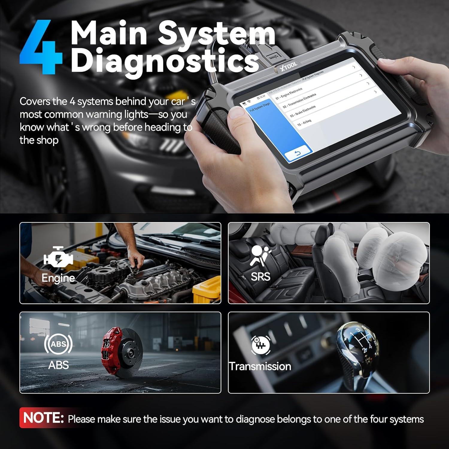 imageXTOOL D5S OBD2 Scanner  2025 Code Reader for Cars ampamp Trucks with 16 Resets Crank Sensor Relearn Throttle Relearn EPB FCA AutoAuth CAN FD for GM Engine ABS SRS Transmission Car Diagnostic Tool