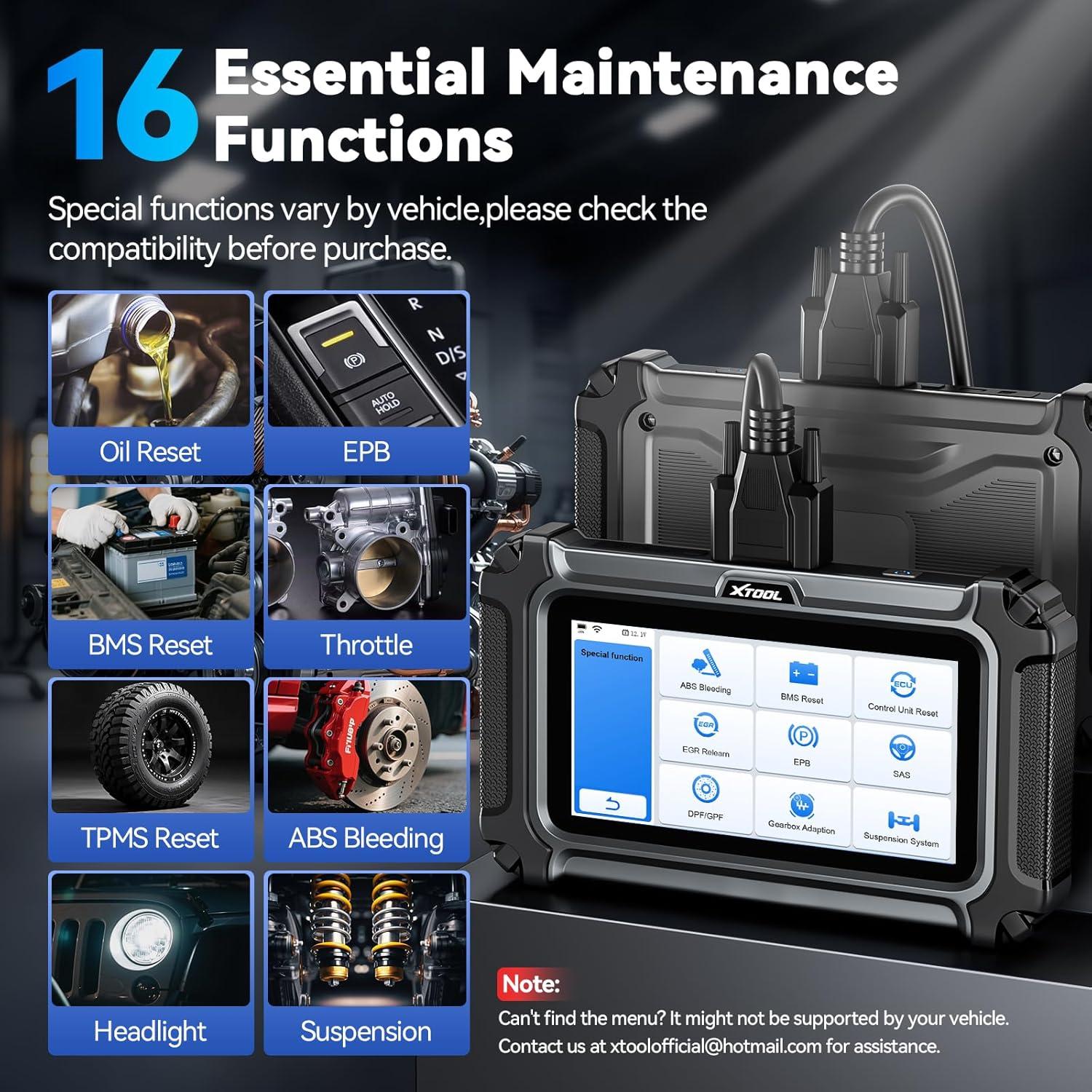 imageXTOOL D5S OBD2 Scanner  2025 Code Reader for Cars ampamp Trucks with 16 Resets Crank Sensor Relearn Throttle Relearn EPB FCA AutoAuth CAN FD for GM Engine ABS SRS Transmission Car Diagnostic Tool