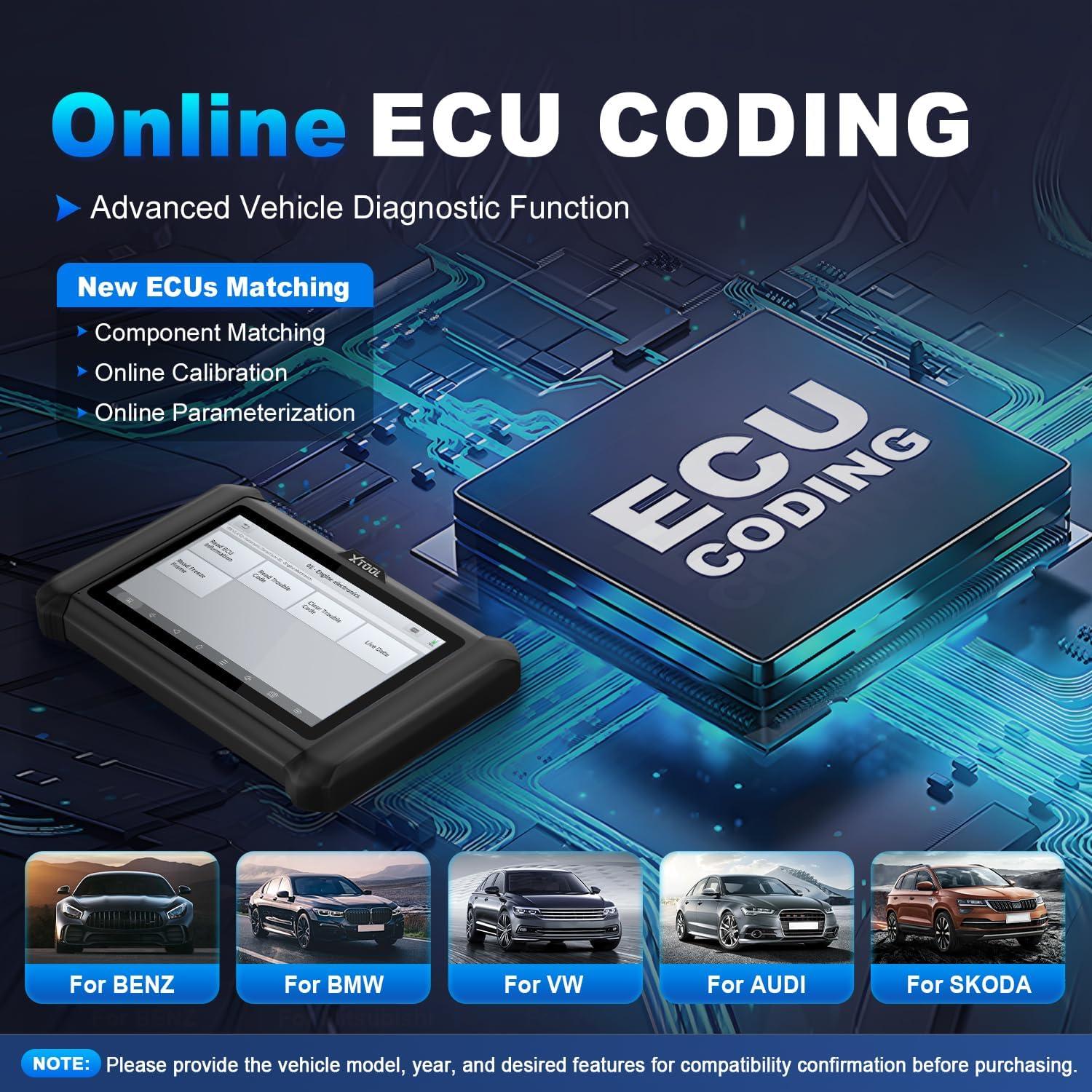 imageXTOOL D7S OBD2 Scanner Diagnostic Tool 2025 Bidirectional Scan Tool Ver of D7 with ECU Coding Active Test FCA AllSystem 39 Resets Crankshaft Relearn DoIPCAN FD 3Yr Update