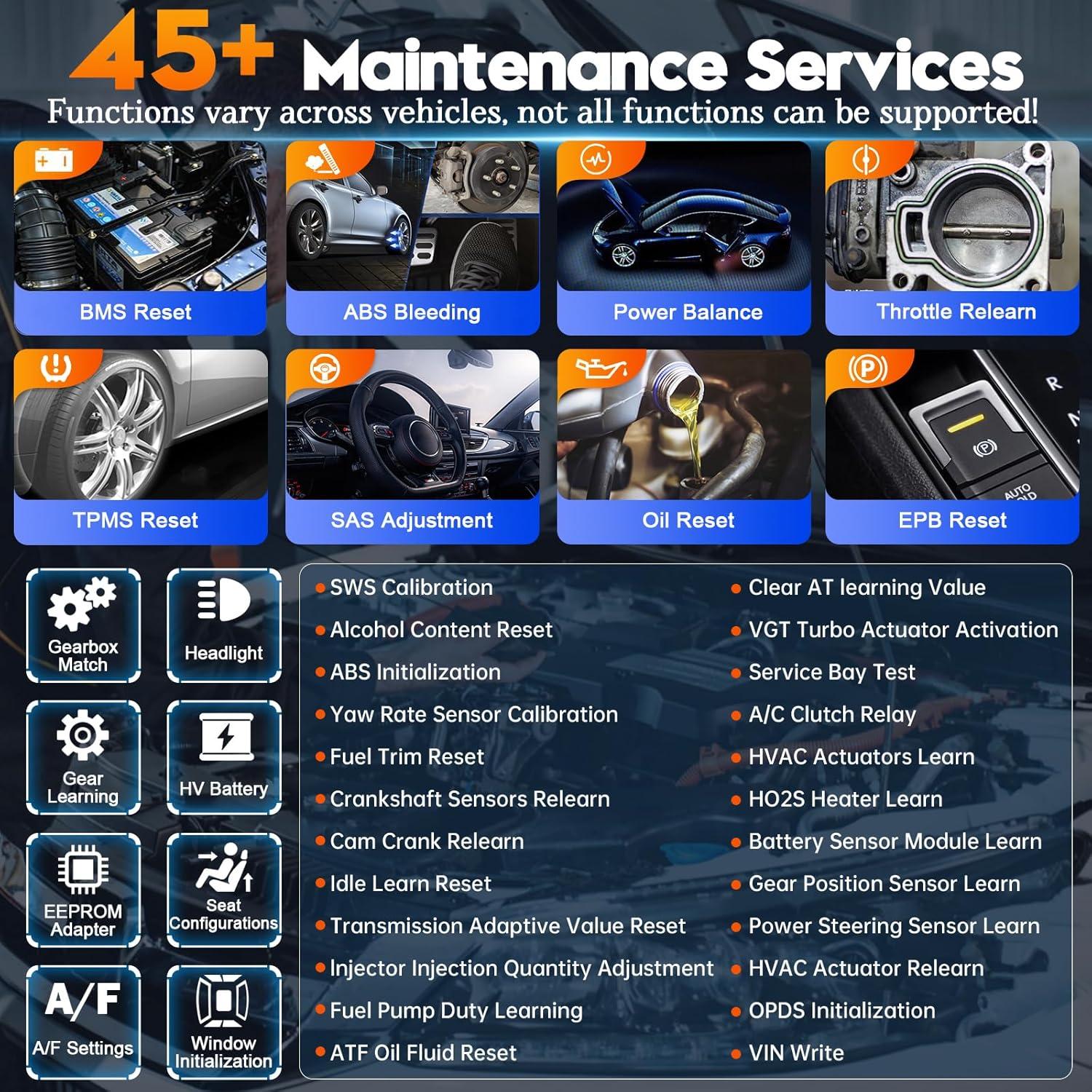 imageXTOOL D9S Automotive Scanner Diagnostic Tool 2025 V20 Version with FCA AutoAuth Upgrade of D9 Topology Map Bidirectional Scan Tool ECU Coding 45 Resets DoIPCAN FD 3 Years Update