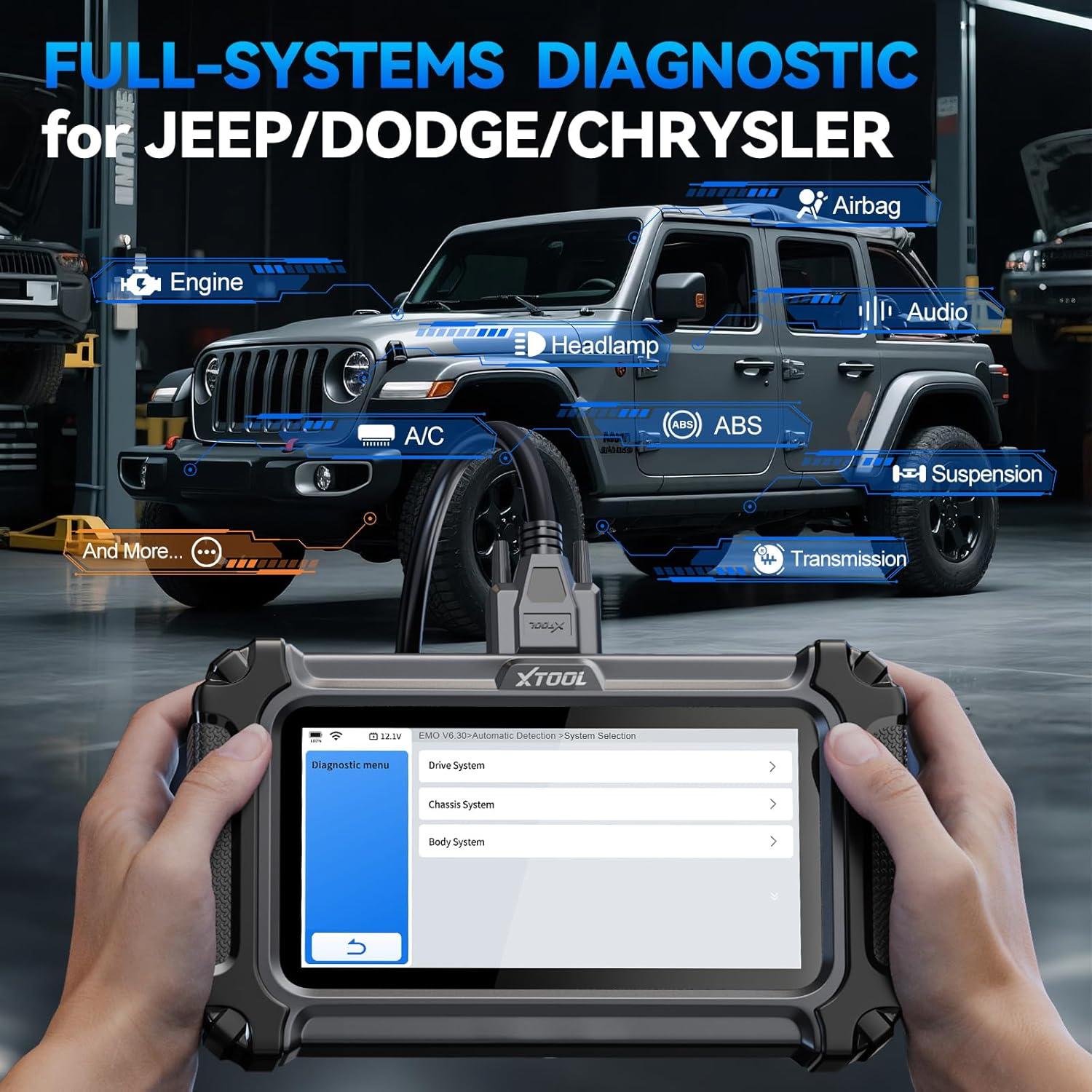 imageXTOOL IP500 for Toyota OBD2 Scanner Full Systems BiDirectional Scan Tool for ToyotaLexusScion with Full OBD2 Function All Reset Services MultiinOne Live Data Graph Lifetime Free Updatefor JeepDodgeChrysler