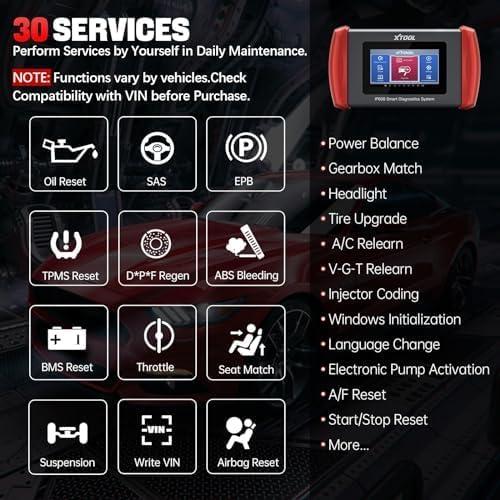 imageXTOOL IP608 Full System OBD2 Scanner Diagnostic Tool Code Reader for Cars and Trucks with 30 Services  EPBSASBMSThrottle RelearnABS Bleeding CAN FD Lifetime Free Update