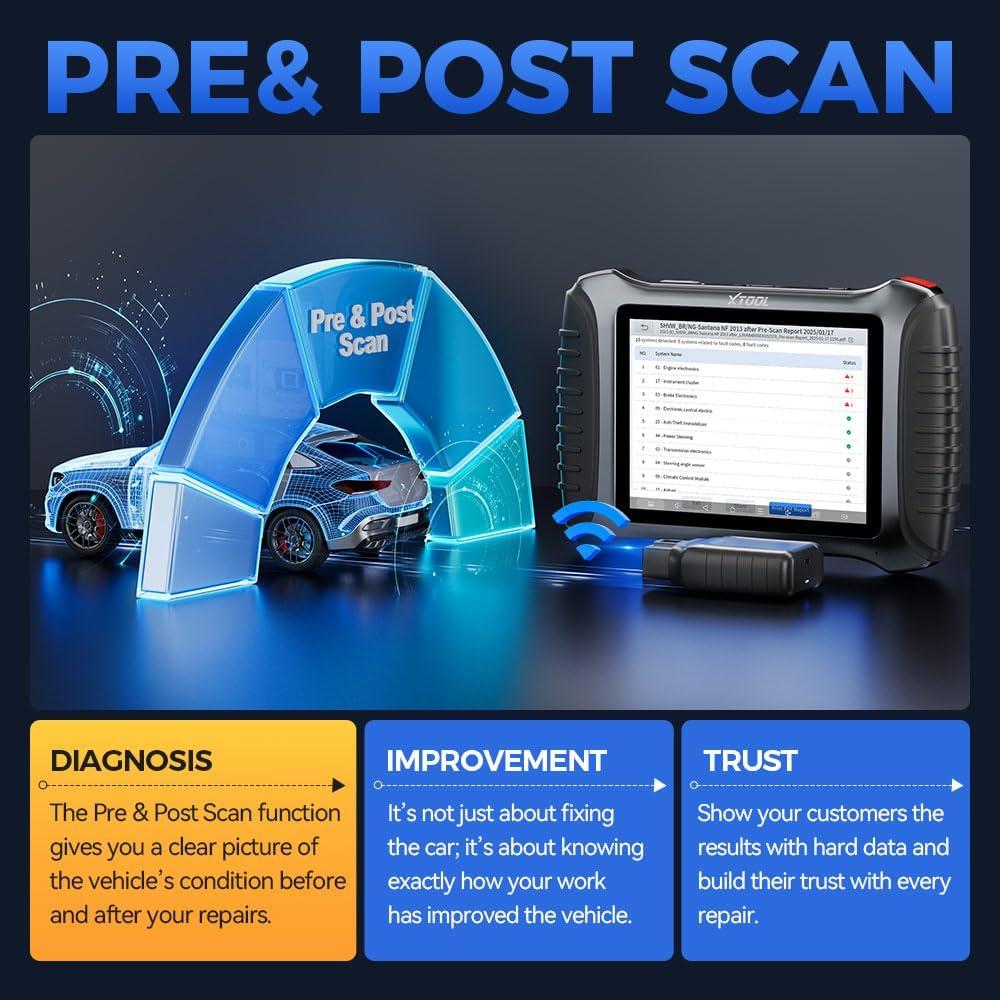 imageXTOOL IP900BT OBD2 Scanner Car Diagnostic Tool with 41Reset ECU Coding Automotive Scanner Wireless Vehicle Scan Tool 4000 Bidirectional Scan Tool CANFDDoIPFCA Autoauth Full System
