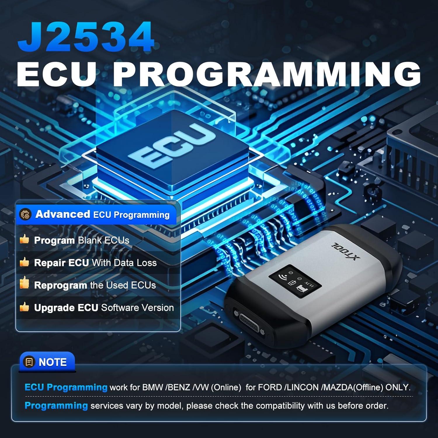 imageXTOOL IP919 MAX OBD2 Scanner with J2534 ECU Programming Scan Tool Topology Map 42Resets ECU Coding Upgrade of 919 PRO AutoAuth for FCA CAN FDDoIP All System Bidirectional Scanner 3y Update