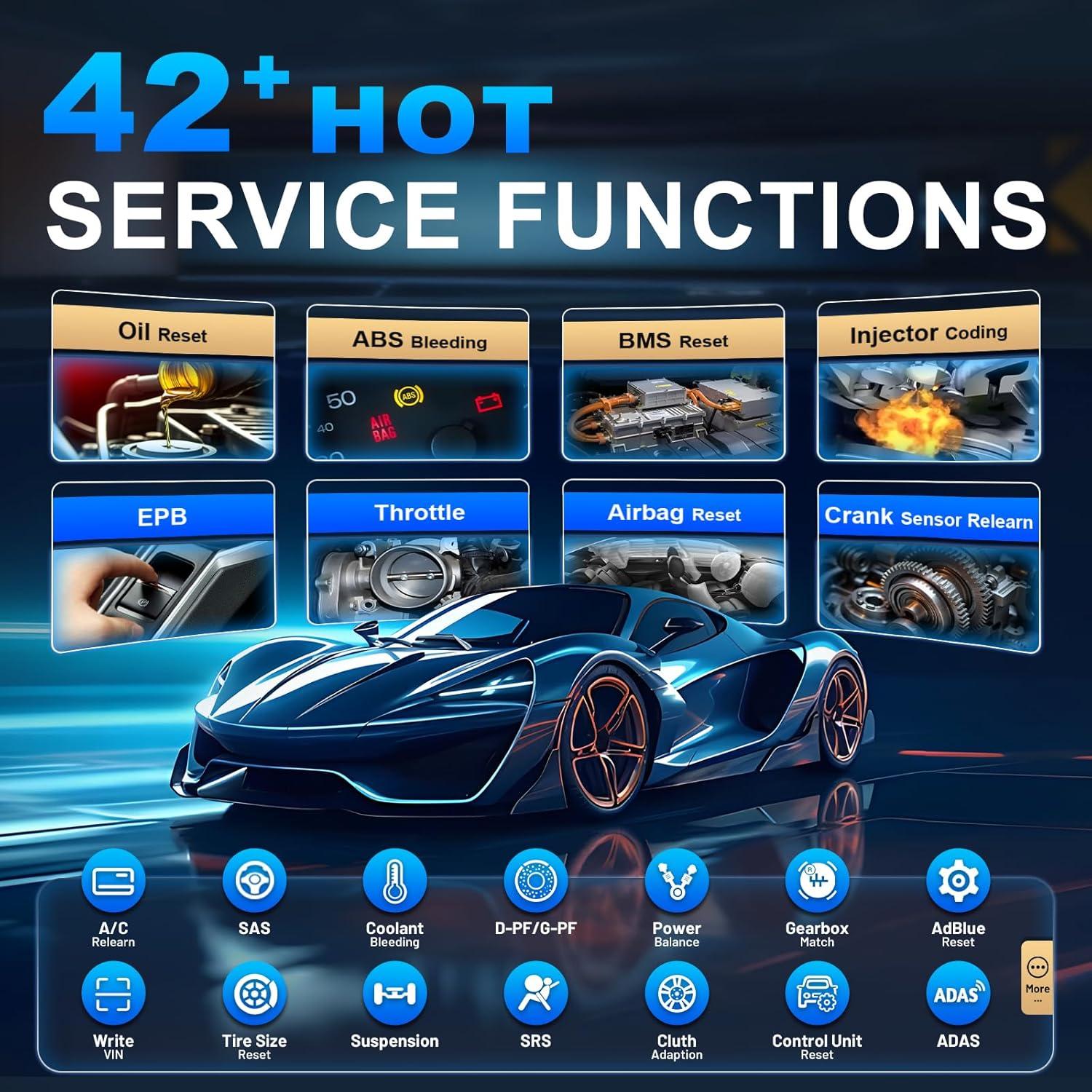 imageXTOOL IP919 MAX OBD2 Scanner with J2534 ECU Programming Scan Tool Topology Map 42Resets ECU Coding Upgrade of 919 PRO AutoAuth for FCA CAN FDDoIP All System Bidirectional Scanner 3y Update