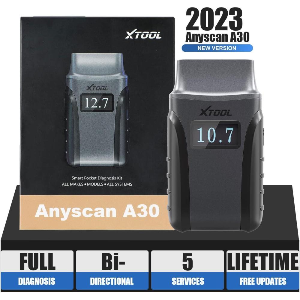 imageXTOOL Anyscan A30 OBD2 Scanner Wireless Bidirectional Scan Tool with Free Update All System Diagnostic Tool for iPhone ampamp Android 8 Service OilEPBSASBMSTPMS Reset Throttle ABS Bleed