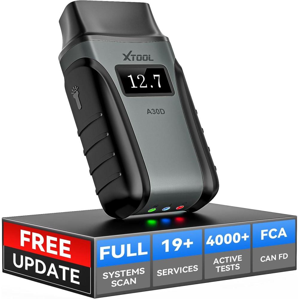 imageXTOOL Anyscan A30D OBD2 Scanner Diagnostic Tool Wireless Bidirectional Scan Tool with Lifetime Updates ampamp 19 Resets Crank Sensor Relearn Full System Diagnostics Car Code Reader for iPhoneAndroid
