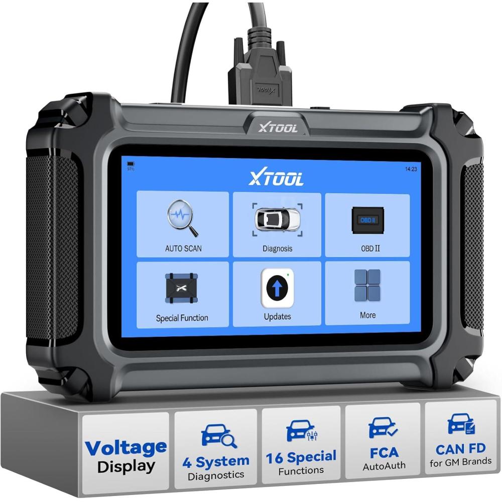 imageXTOOL D5S OBD2 Scanner  2025 Code Reader for Cars ampamp Trucks with 16 Resets Crank Sensor Relearn Throttle Relearn EPB FCA AutoAuth CAN FD for GM Engine ABS SRS Transmission Car Diagnostic Tool