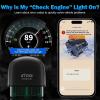 imageXTOOL Advancer AD20 OBD2 Scanner Check Engine Light Diagnostic Scan Tool for iPhoneAndroid OBDII Scanner for Car Mode 6 Live Data Freeze Frame PerformanceVoltage Test