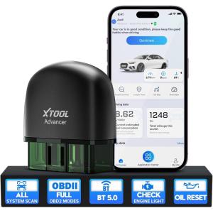 imageXTOOL AD20 Pro OBD2 Scanner for Car 2025 Wireless Code Reader for iPhone ampamp Android All System Diagnostic Tool for Check Engine ABS SRS Oil Reset Voltage Performance Test No Subscription Fee