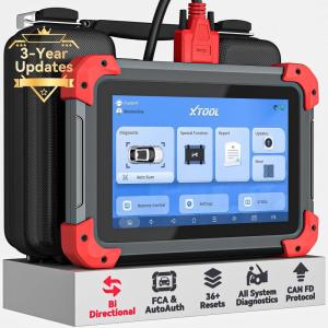 imageXTOOL D7 Bidirectional OBD2 Scanner 2025 Scan Tool with ECU Coding Full System Car Scanner Diagnostic Tool 36 Resets Injector Coding Throttle Relearn Crank Sensor Relearn FCA CANFD ampamp DoIP