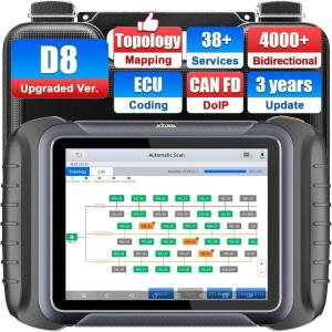 imageXTOOL D8S OBD2 Scanner 2025 Upgrade of D8 Bidirectional Scan Tool with 3Year Update Topology Mapping FCA AutoAuth ECU Coding 42 Resets All Systems Car Scanner Diagnostic Tool CANFDDoIP
