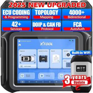 imageXTOOL D9S Pro Automotive Diagnostic Tool Wireless Bidirectional OBD2 Scanner with ECU ProgrammingCoding HighEnd Scan Tool with Topology 45 Resets Full System PMI FCACAN FDDoIP 3Yr Update