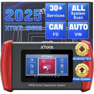 imageXTOOL IP608 Full System OBD2 Scanner Diagnostic Tool Code Reader for Cars and Trucks with 30 Services  EPBSASBMSThrottle RelearnABS Bleeding CAN FD Lifetime Free Update