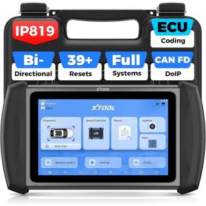 imageXTOOL IP819 V20 Bidirectional Scan Tool 2025 Upgraded of D7 OBD2 Diagnostic Scanner with Active Test PMI Function 39 Resets ECU Coding FCA AutoAuth All Systems Scanner for Cars 3Year Update