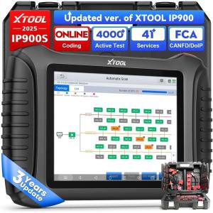 imageXTOOL IP900S Bidirectional Scan Tool with Topology Mapping 41 Maintenance Service ECU Coding PMI Function FCA AutoAuth Pre ampamp Post Scan All System OBD2 Scanner Diagnostic Tool with 3Year Update