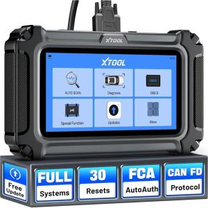 imageXTOOL D6S OBD2 Scanner Diagnostic Tool 2025 Car Scanner with 30 Resets All System Scan Tool with FCA ampamp CAN FD ABS Bleed Gearbox Match Crank Sensor Relearn Lifetime Update Upgraded of D5S