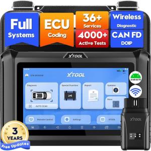 imageXTOOL D7W Wireless OBD2 Scanner Diagnostic Tool 2026 AIAssisted Bidirectional Scan Tool Upgraded of D7D7SD7BT ECU C0ding 39 Resets CAN FD amp DoIP All System Scanner for Car 3Yr Update