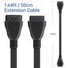 image:imageXTOOL OBD2 Extension Cable 164ft OBD II 16 Pin Male to Female Cord  Low Profile Diagnostic Extender for Scan Tool Code Reader A30A30DA30M D7D8D8BTD9D9Pro IP616IP819IP508 164ft50cm