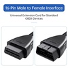 image:imageXTOOL OBD2 Extension Cable 164ft OBD II 16 Pin Male to Female Cord  Low Profile Diagnostic Extender for Scan Tool Code Reader A30A30DA30M D7D8D8BTD9D9Pro IP616IP819IP508 164ft50cm