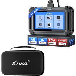 image:imageXTOOL D6 OBD2 Scanner with Carrying Case Free Update Full System Diagnostic Scan Tool with 15 Services ABS Bleed FCA amp CAN FD