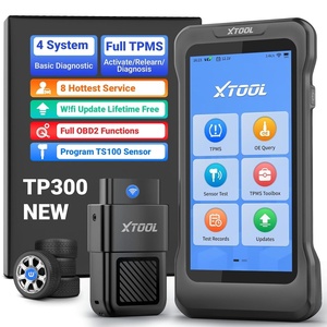 image:imageXTOOL TP300 TPMS Programming Tool Engine ABS SRS Transmission OBD2 Scanner with Touchscreen 8 Resets Throttle Relearn ActivateRelearn All TPMS Sensors Program XTOOL TS100 Sensors 315433MHz
