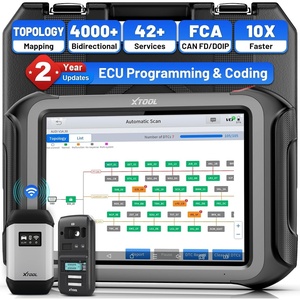 image:imageXTOOL X100 MAX AIAssisted Bidirectional Scan Tool ECU ProgrammingCoding  Wireless Automotive Diagnostic Tool with Topology Map and KC501 Adapter 42 Resets FCACAN FDDoIP 2Year Free Updates