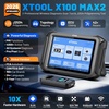 image:imageXTOOL X100 MAX2 ECU ProgrammingCoding Scan Tool J2534 Reprogramming Tool  Professional Wireless Bidirectional OBD2 Scanner with Topology Mapping AIAssisted 42 Reset FCACANFDDoIP 2Yr Update